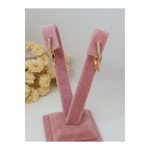 Gold Zirkon Taşlı Kü...