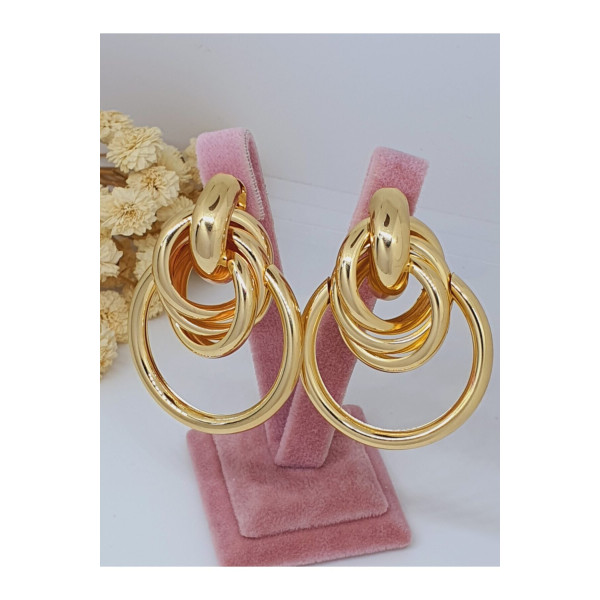 Halka Priyos Gold Küpe