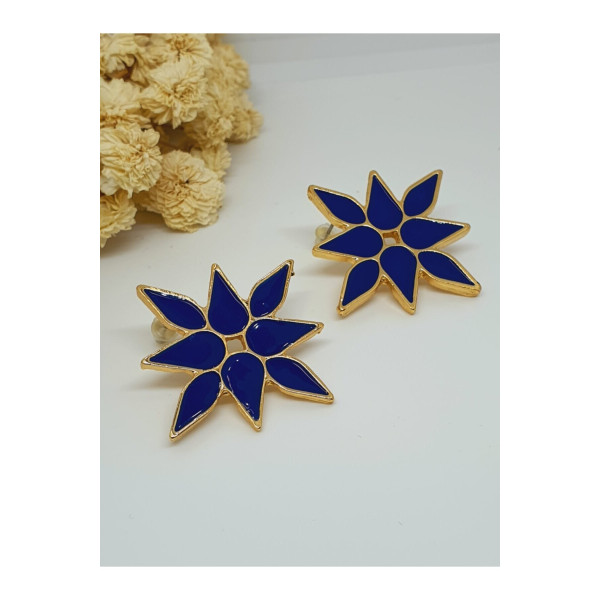 Lacivert Renkli Küpe