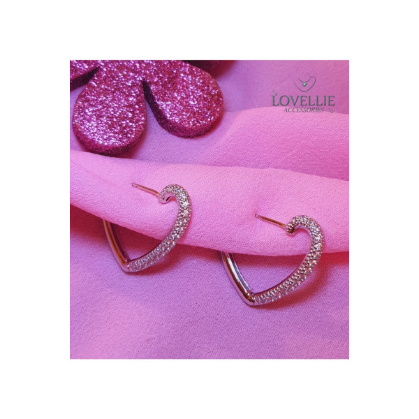 Silver Taşlı Küpe