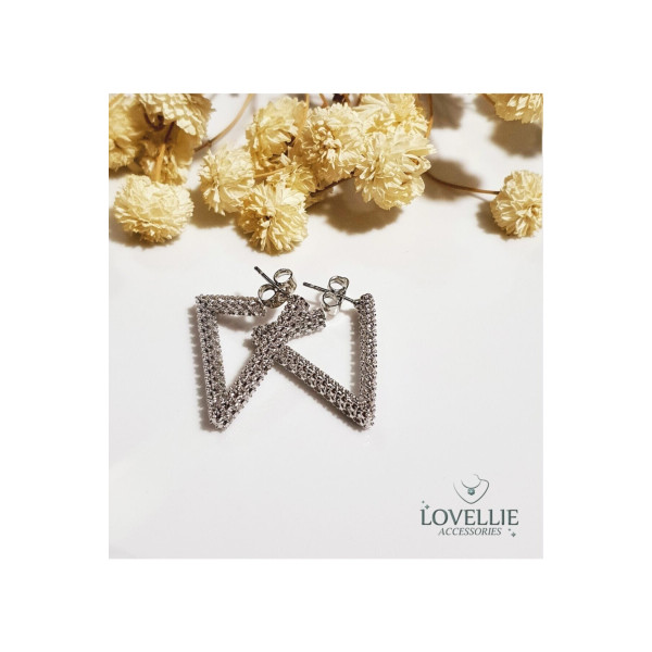 Triangle Silver Küpe