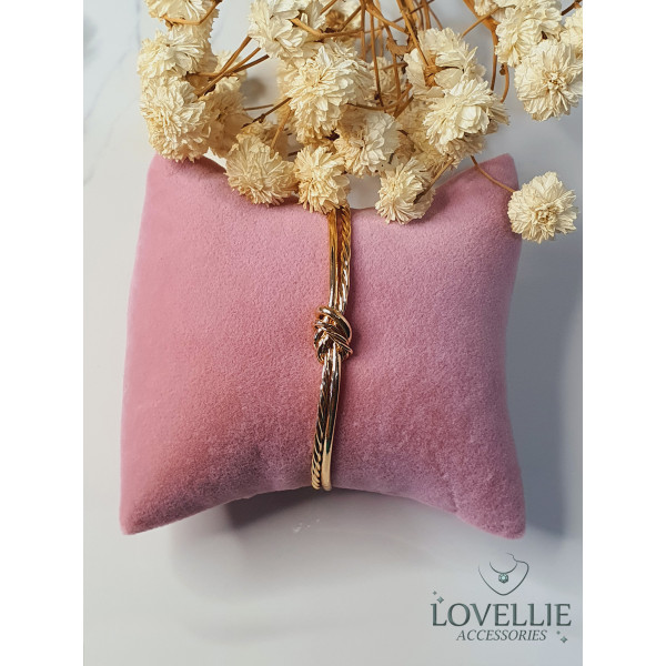 Aşk Düğümü Gold Bileklik